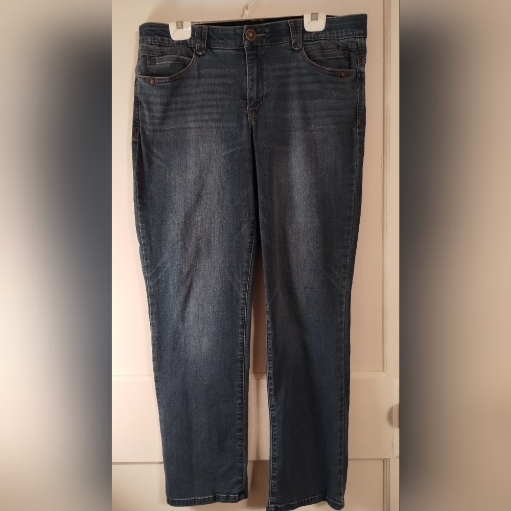 Women's Size 14 Democracy, Ab Solution, Blue Jeans
